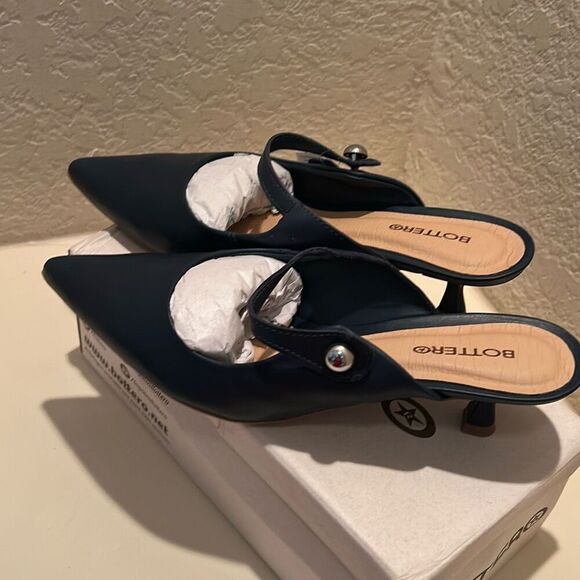 Bottero Women's Size 10 Botolivia Legacy Shoes Leather Kitten Heel Mary Jane NWT - Picture 2 of 14